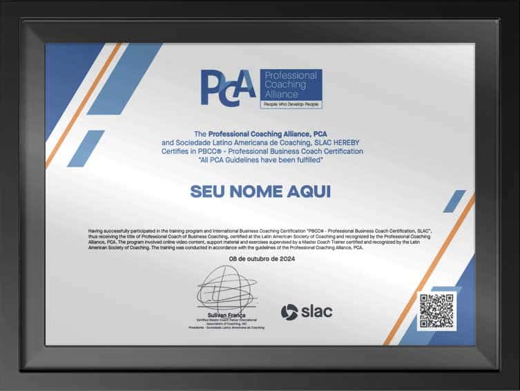 Certificado Professional Coaching Alliance (PCA)